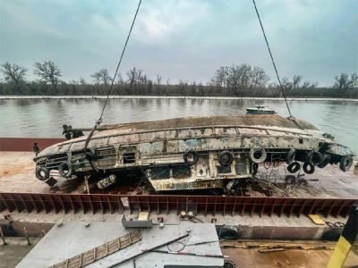 NEMO PRO DIVING COMPLETES A MAJOR SALVAGE OPERATION: PILOT BOAT "PILOT 8" RAISED FROM THE BOTTOM OF THE SULINA BRANCH