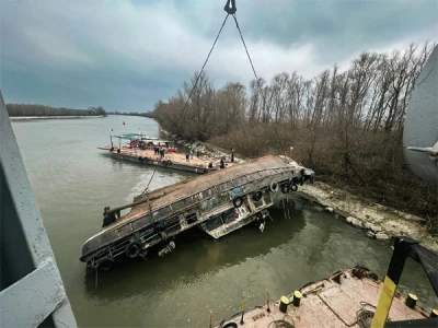 NEMO PRO DIVING COMPLETES A MAJOR SALVAGE OPERATION: PILOT BOAT "PILOT 8" RAISED FROM THE BOTTOM OF THE SULINA BRANCH