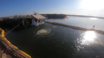 REFLOATING SUNKEN PUSHER "MICHAELA"