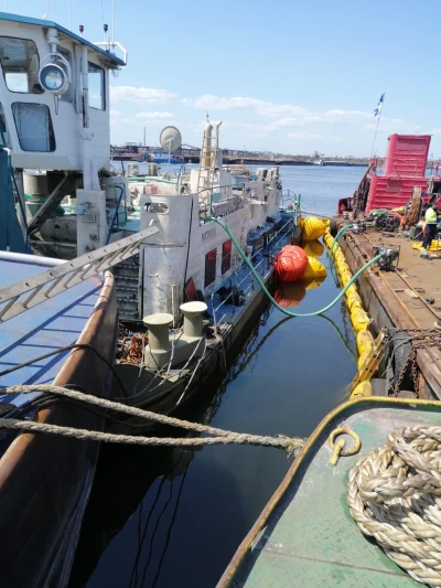 REFLOATING SUNKEN PUSHER "MICHAELA"