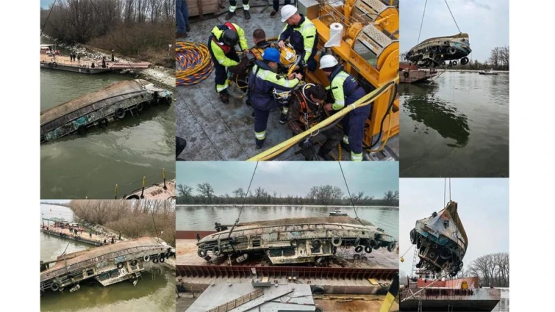 NEMO PRO DIVING COMPLETES A MAJOR SALVAGE OPERATION: PILOT BOAT "PILOT 8" RAISED FROM THE BOTTOM OF THE SULINA BRANCH